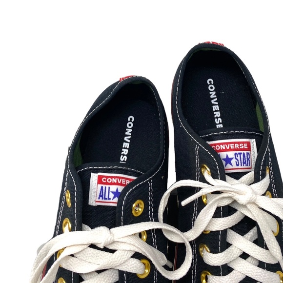 Converse Ctas Low Top For Women Sneakers Casual Shoes Black Canvas 168958C-WWBR - Picture 6 of 12